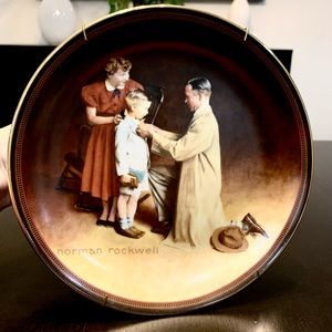 NORMAN ROCKWELL PLATE "READY FOR THE WORLD"